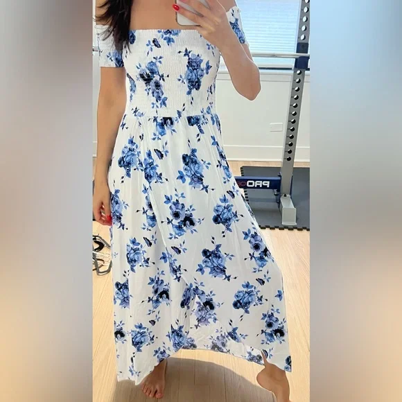 blue soul dress Women's Flowing Through The Wind Maxi Dress, Blue main image 0
